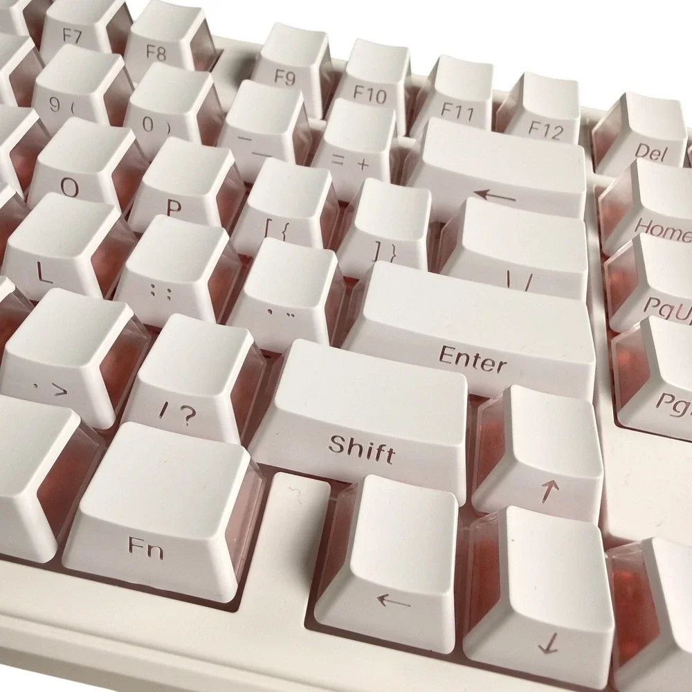 F99Pro Pink Mechanical Gaming Keyboard  Backlit Aesthetic Volume Knob Gamer Girl